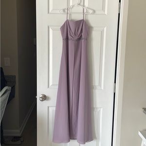 Purple girls formal dress